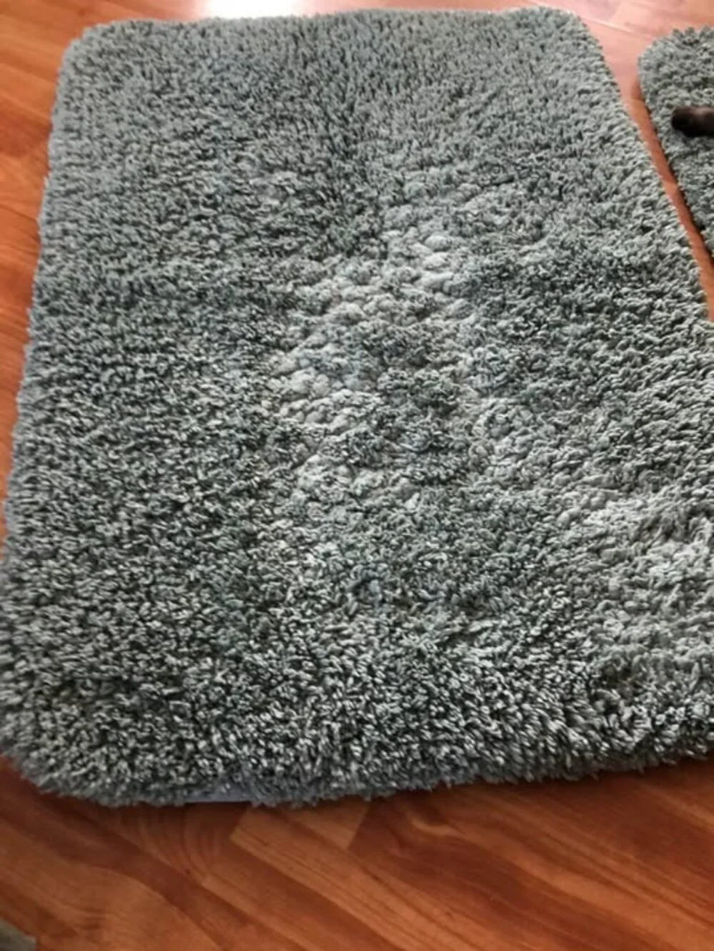 Bathroom or bedroom large thick bath mats rugs lot of 2 sage green